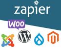 Zapier, Joomla!, Wordpress, WOO Commerce, Drupal, Magento
